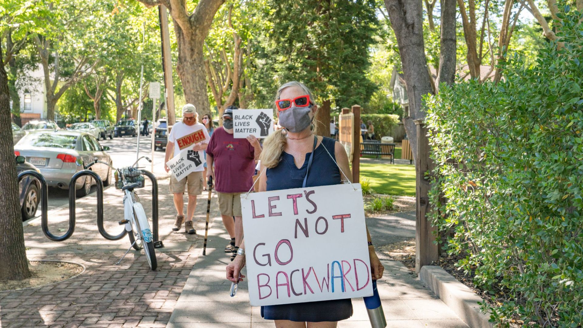 Calistoga peaceful protest